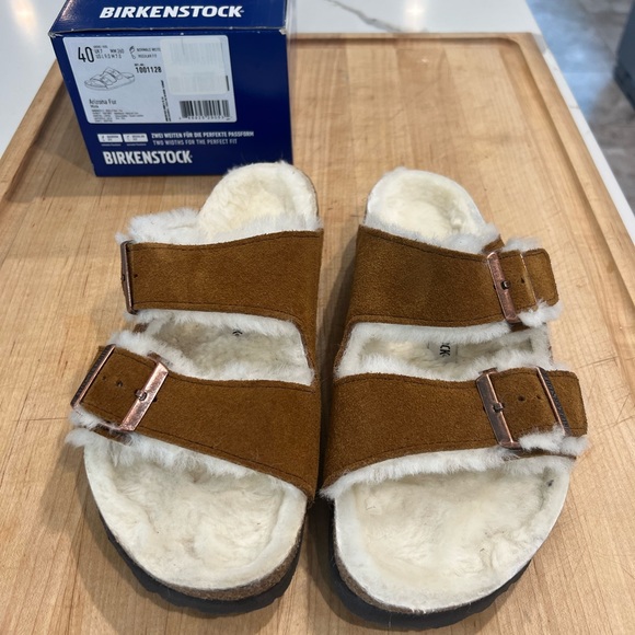 Birkenstock Shoes - Birkenstock Arizona Fur Mink size 9